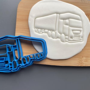 Lorry cookie cutter, biscuit, icing, fondant, father's day, car, decorating, kid's birthday cake ideas, transport, driving, baking