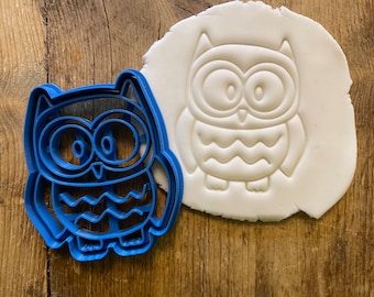 Owl cookie biscuit cutter, cute animal, wildlife, baking accessories, icing, decorating, fondant, nature