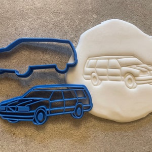 Volvo 740 Estate cookie cutter, biscuit classic car, icing, cake decoration, baking, gift ideas, transport, vehicle, classic car, sugar