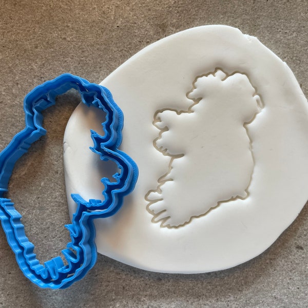 Irland Ausstechform, Landkarte Umriss, Landkarte Irland, Geographie, Backzubehör, Kuchendekoration, St Patricks Day