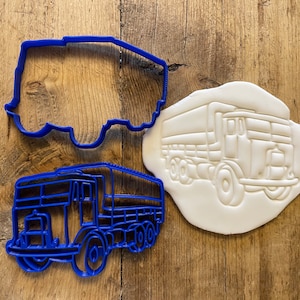 Leyland Hippo cookie/ biscuit cutter, gift ideas, baking accessories, army truck, decorating, kid's birthday cake ideas,