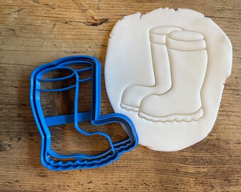 Wellies cookie biscuit cutter, baking accessories, cake decoration, wellington, outdoor, mud, rain