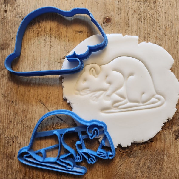 Rat cookie biscuit cutter, rodent pet cake nursery rhyme decoration baking accessories