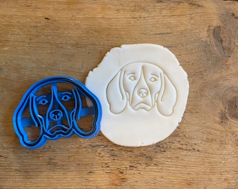 Beagle Face cookie biscuit cutter, baking accessories, cake decoration, sugar cookies, cute dog, animal lover, dog mum