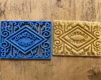 Custard Cream Biscuit cookie cutter, Classic Biscuit collection, British Biscuit, English, decorating ideas