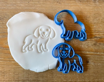 Beagle dog cookie cutter, biscuit cutter, Cute dog, Animal icing decoration, scent hound