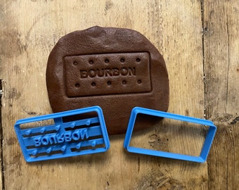 Bourbon Biscuit /cookie cutter, classic British biscuit, sweet treat, English biscuit, baking ideas