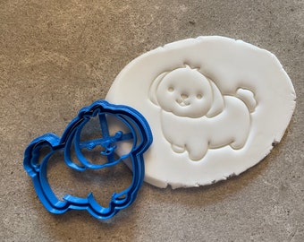 Shih Tzu dog cookie cutter, biscuit cutter, Cute dog, Animal icing decoration, Asian toy dog