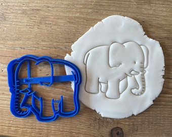 Elephant cookie cutter, biscuit, animal icing decoration, cute, homemade bakery, safari, wild