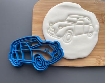 2CV French car cookie cutter, biscuit cake decoration fondant icing baking, classic car, transport, vehicle