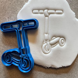 Scooter cookie cutter, biscuit icing fondant decoration, sugar cookies, baking accessories kids