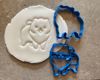 Cute Pomeranian dog cookie cutter, biscuit cutter, Cute dog, Animal icing decoration, baking