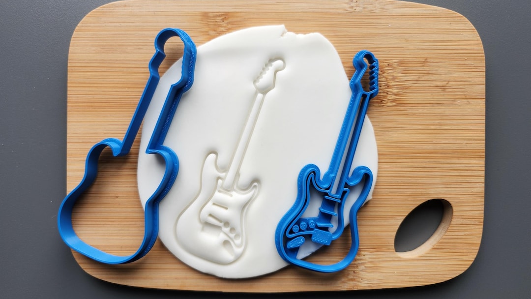 Electric Guitar Cookie Biscuit Cutter, Baking Accessories, Cake ...