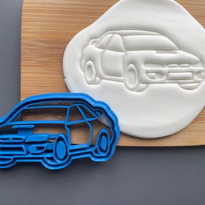 Subaru Impreza Mk1 Car cookie cutter, biscuit birthday ideas, cute gift, transport, classic car, baking accessories, cake decorating
