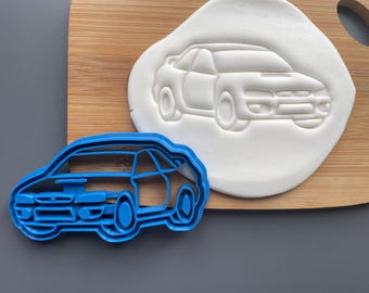 Subaru Impreza Mk1 Car cookie cutter, biscuit birthday ideas, cute gift, transport, classic car, baking accessories, cake decorating