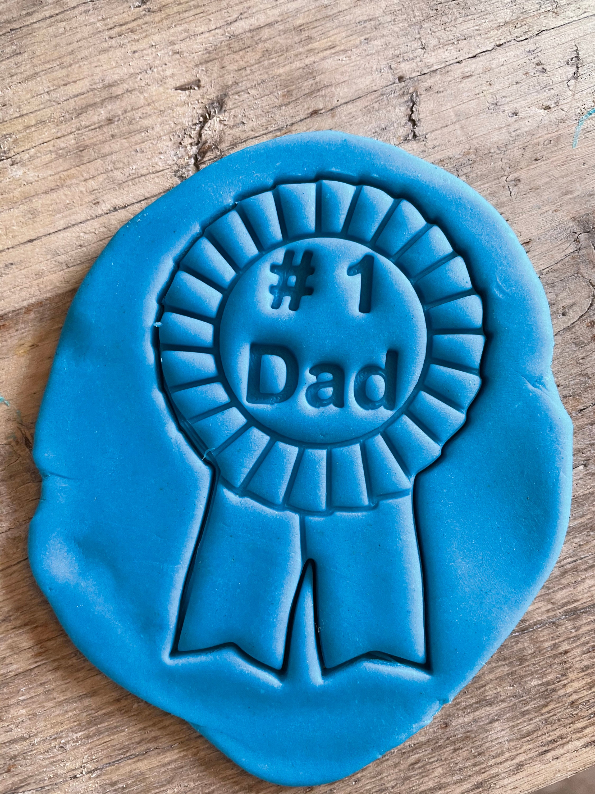 number 1 dad rosette cookie cutter biscuit cutter icing etsy