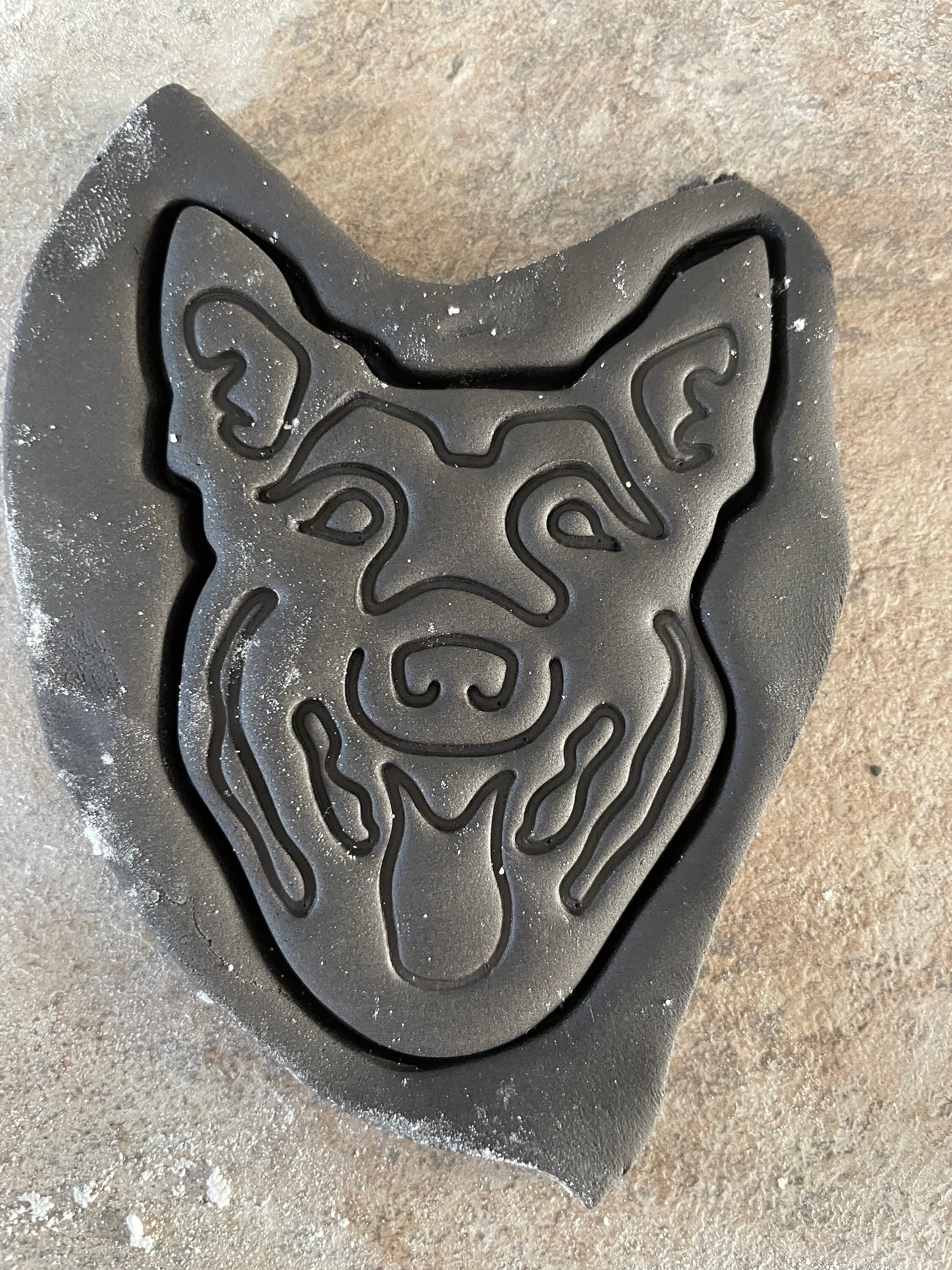 German Shepherd dog cookie cutter biscuit animal cute Etsy
