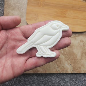 Pied Wagtail cookie biscuit cutter, cute bird, garden bird, icing decoration, bird, cake, baking