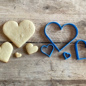 Hart collectie Biscuit koekjessnijder, Romantische, zoete traktatie, Valentijnsdag bakideeën