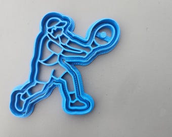 Tennis player shaped cookie/ biscuit cutter,baking accessories, cake, birthday, decorating ideas