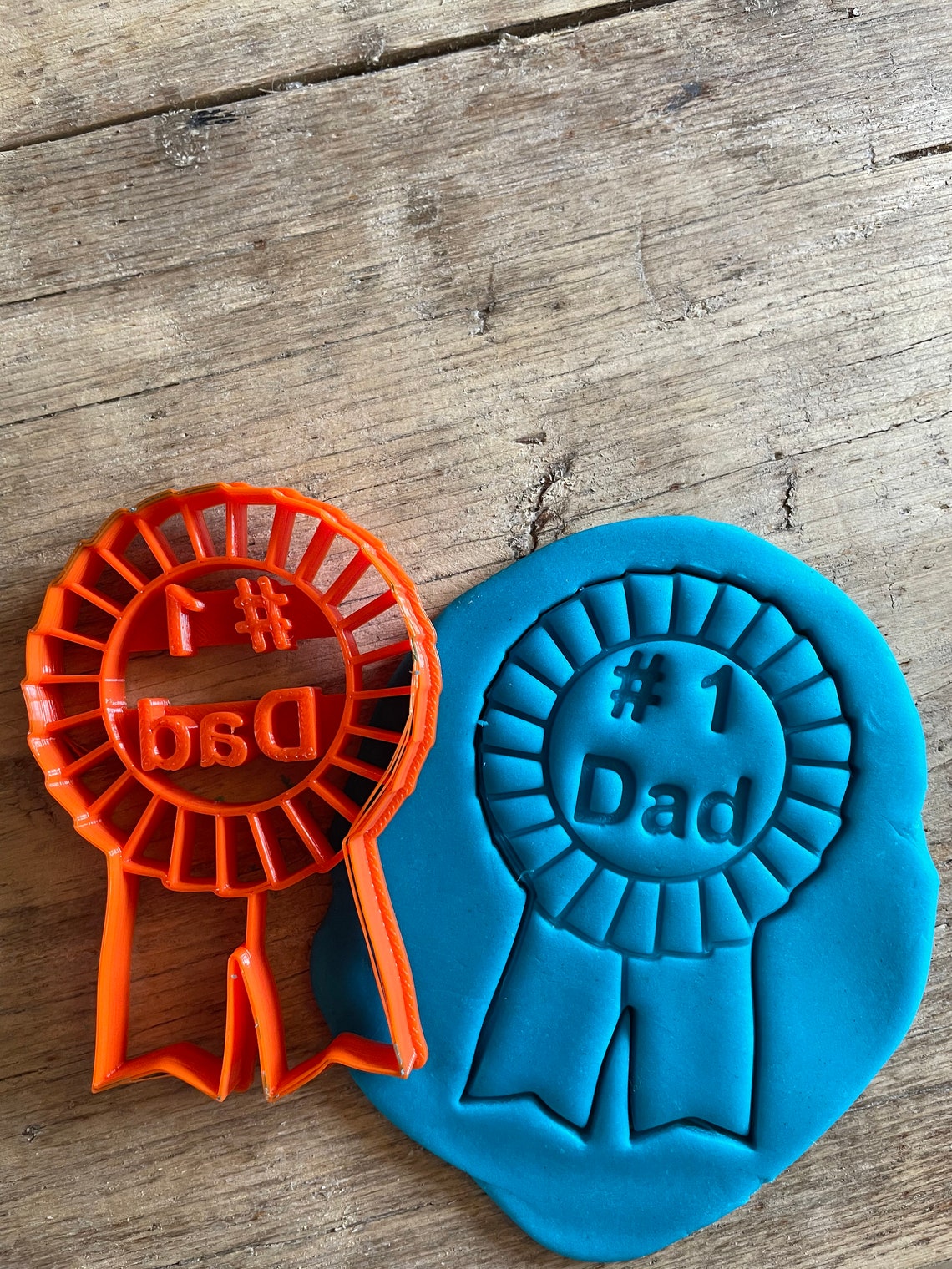 number 1 dad rosette cookie cutter biscuit cutter icing etsy
