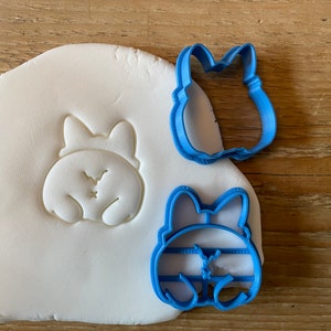 Corgi Butt cookie/ biscuit cutter, decorating ideas, dog bakes, icing, cake topper, bakery, dog treats