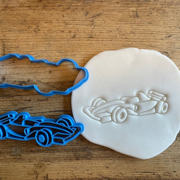 Motor race car cookie/ biscuit cutter, baking accessories, icing, decorating, fondant, formula 1, kid's birthday, transport