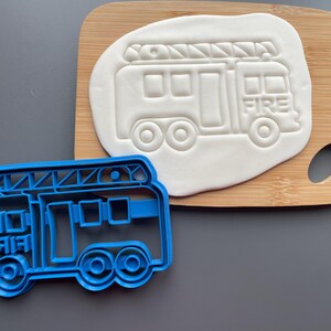 Fire Engine cookie cutter, biscuit cutter, sugarcraft, icing, father's day ideas, Military, Army