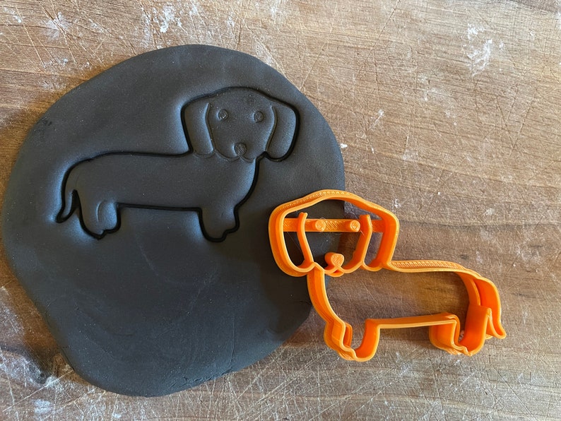 Sausage dog cookie cutter Weenie dog Dachshund German Cute image 1
