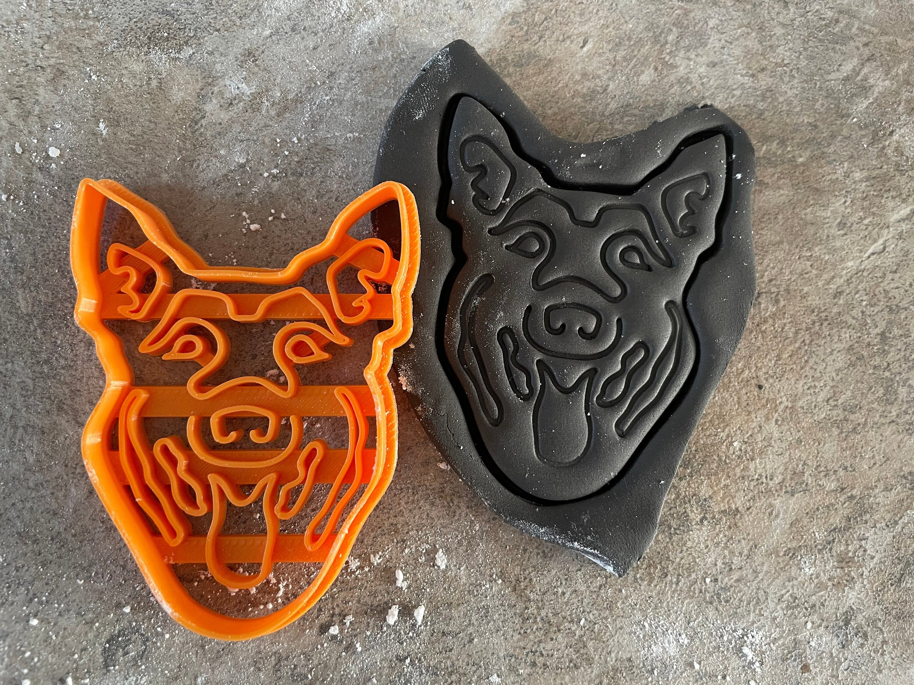 German Shepherd dog cookie cutter biscuit animal cute Etsy