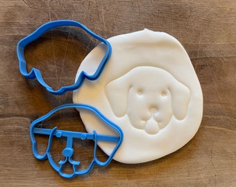 Cute Labrador Face dog cookie cutter, dog biscuit cutter, Animal icing decoration, dog bakery, homemade dog treats