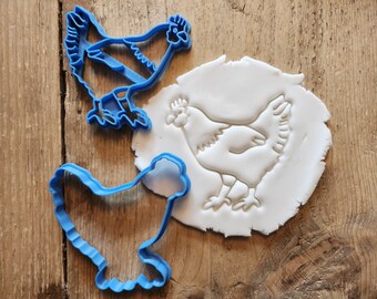 Biscuit en forme de poulet ou emporte-pièce, accessoires de cuisson, glaçage, décoration, fondant, nourriture, biscuits au sucre
