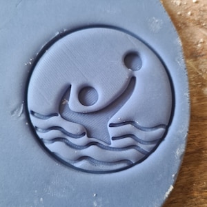 Water Polo Embosser Stamp with Free Circle Cutter