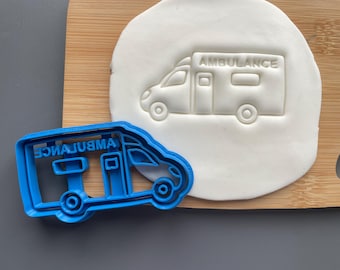 Ambulance cookie cutter, biscuit cutter, sugarcraft, icing, father's day ideas, Military, Army