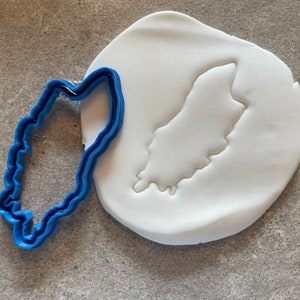 Emporte-pièce Île de Man, carte, accessoires de pâtisserie, décoration de gâteaux