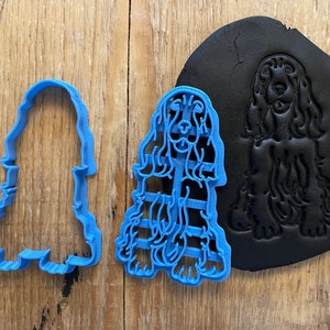 Cocker Spaniel - Un Dañoso Cocker Spaniel Cara Ilustración En Negro Y - Foto 3