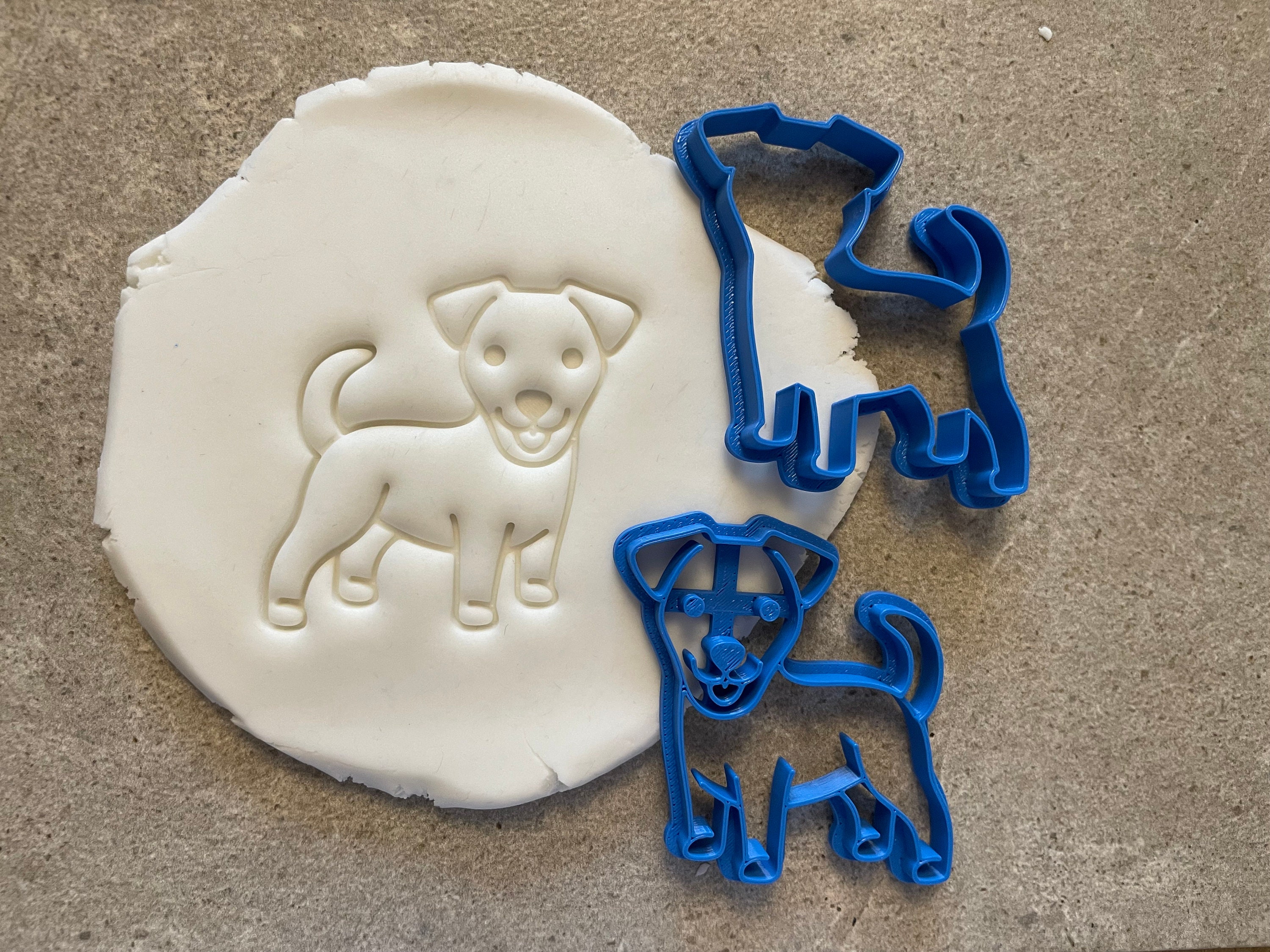 Jack Russel Terrier dog cookie cutter, dog biscuit cutter, Animal icing decoration, dog bakery, homemade dog treats