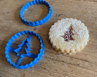 Christmas Jammy Ring cookie cutter, biscuit baking accessories, cake decorating, Snow, Winter, Classic biscuit, sugar cookies, jam