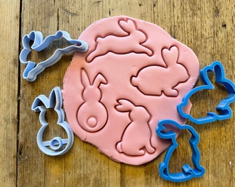 Bunny cookie Cutter, Easter Rabbit, Animal, Pets, Adorable, Fluffy