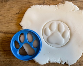 Paw print cookie cutter, biscuit cutter, Cute dog, Animal icing decoration