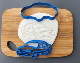 Vauxhall Cavalier MK3 cookie cutter, biscuit cutter, transport, vehicle, classic car, icing, cake, decoration, baking accessories