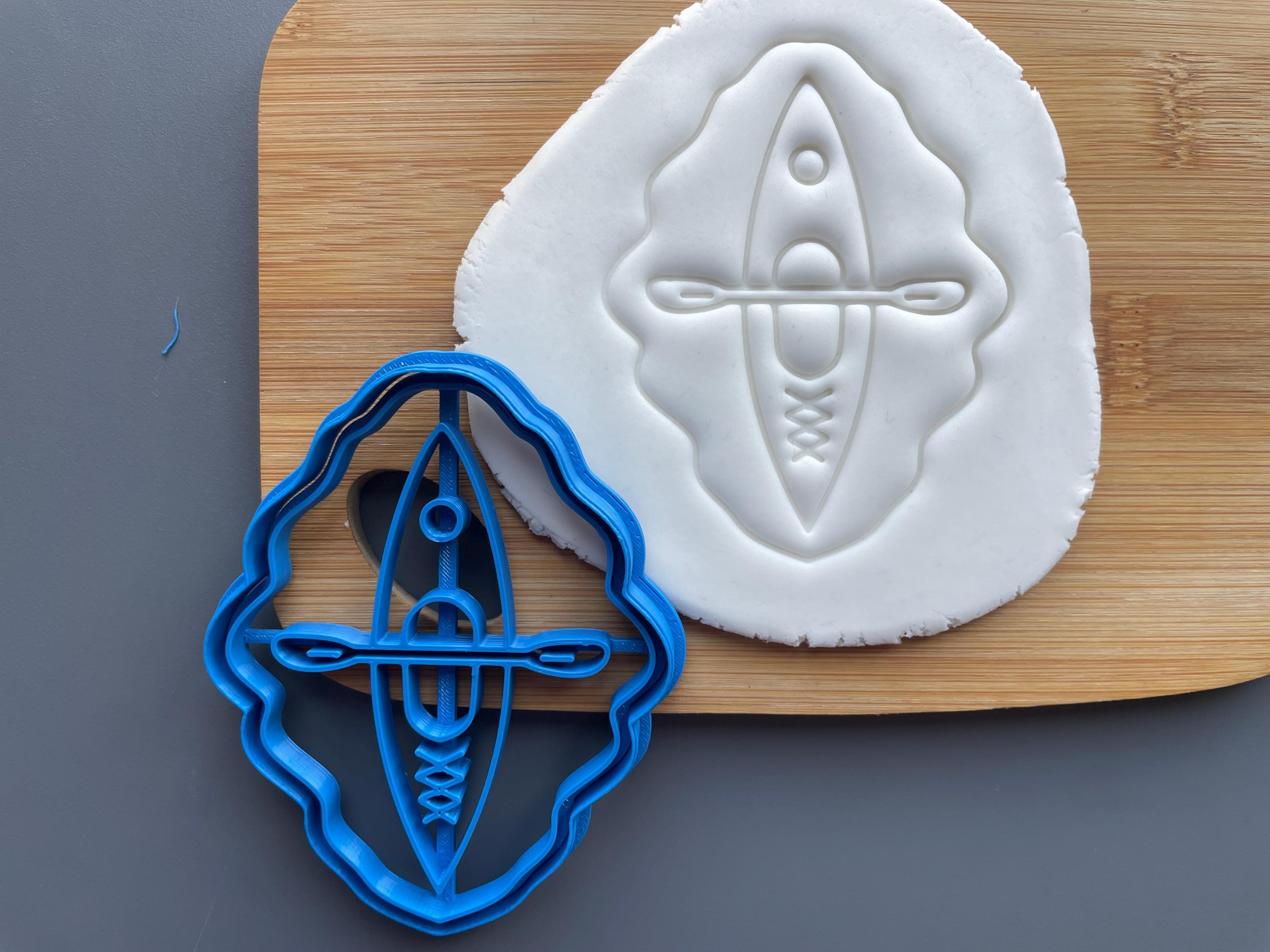 BAKERLOGY Kajak Ausstechformen Set - 2-teiliges Plätzchenausstecher Set Für Kajak & Paddel
