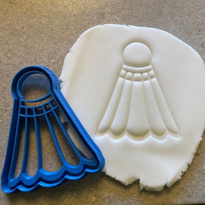 Shuttlecock cookie cutter, biscuit baking accessories, cake decoration, sugar cookies, badminton sport