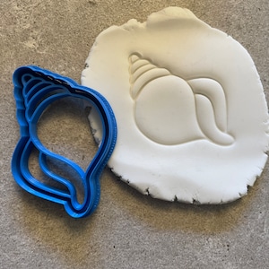 Conch Shell cookie cutter, biscuit gift ideas, Summer, beach, sea, ocean, icing, UK cake baking