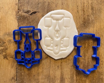 Race Car cookie biscuit cutter, baking accessories, icing, decorating, fondant, formula 1, kid&#39;s birthday, transport