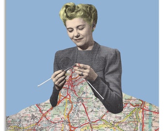 Postcard 'The journey is the destination'