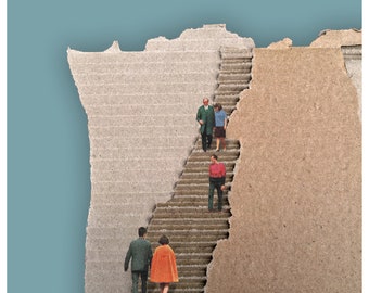 Kunstdruck "Lass uns die Treppe nehmen"