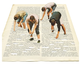 Postcard "They still haven't found what they're looking for"