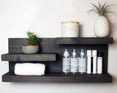 Bathroom Shelf Storage Organizer, Farmhouse Country Rustic Storage, Modern Farmhouse, Apartment Decor, Guest Storage, Super Deep Shelves