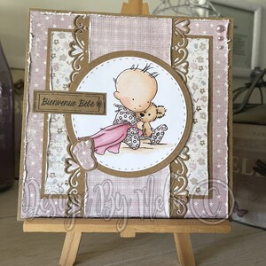 Lotv Girl Birth Card - Welcome Baby